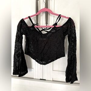 Killstar Sun and Moon Lace Strappy Top